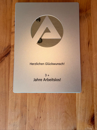 Arbeitsamt Playbutton Silber/Gold