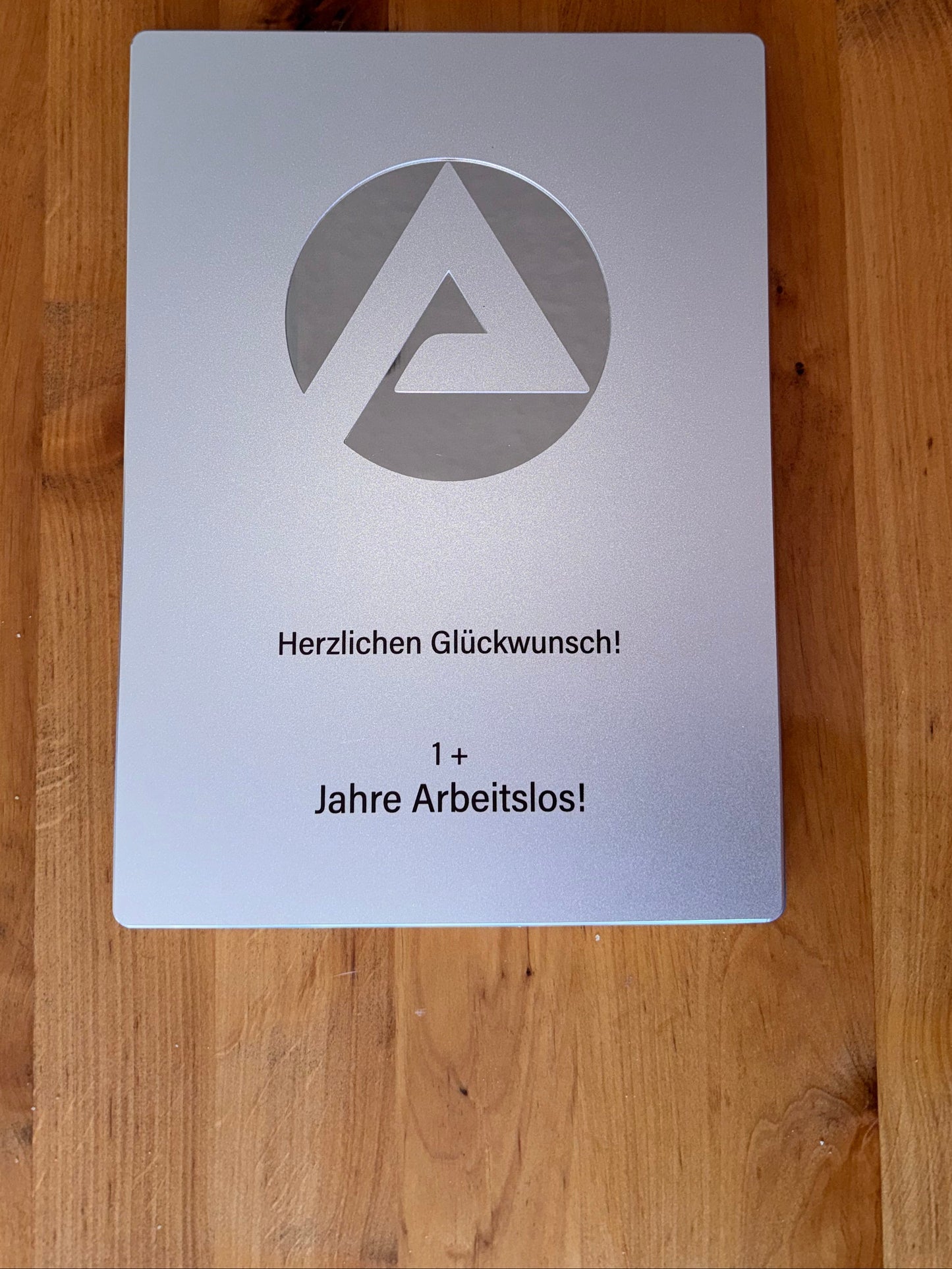 Arbeitsamt Playbutton Silber/Gold