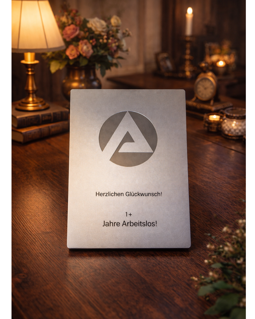 Arbeitsamt Playbutton Silber/Gold